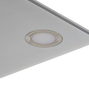 Evotec, Quadratische LED-Hängeleuchte Pano, metallic, Quadratische LED-Hängeleuchte Pano, metallic