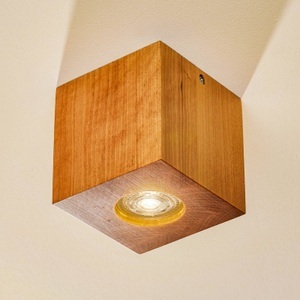 SOLLUX, Deckenleuchte Ara als Würfel aus Holz, Deckenleuchte Ara als Würfel aus Holz