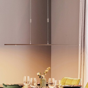 ROTHFELS, Rothfels Tolu LED-Hängelampe, nickel, 178 cm, Quitani LED-Hängelampe Tolu, nickel, Länge 178 cm