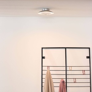 Lucide, LED-Deckenleuchte Foskal silber, Ø 21,5 cm, 