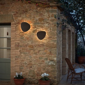 Bover, Bover Tria 05 LED-Außenwandleuchte, graphite brown, Bover Tria 05 LED-Außenwandleuchte, graphite brown