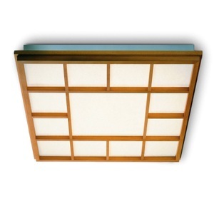 Domus, Quadratische LED-Deckenleuchte Kioto 13, Buche, Quadratische LED-Deckenleuchte Kioto 13, Buche