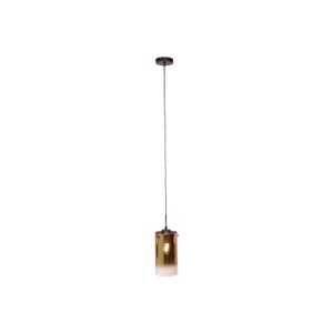 Freelight, Hängelampe Ventotto, schwarz/gold, Ø 15 cm, Glas, Hängelampe Ventotto, schwarz/gold, Ø 15 cm, Glas