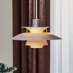 Louis Poulsen, Louis Poulsen PH 5 Mini Pendelleuchte hues of grey, Pendelleuchte PH 5 Mini metall grau / Ø 30 cm - Louis Poulsen grau en metall