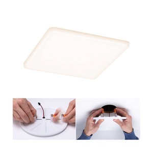Paulmann, Paulmann LED-Panel Veluna eckig 3-Step CCT 18,5cm, Paulmann 95379 Veluna VariFit LED-Einbaupanel LED 14 W Transparent