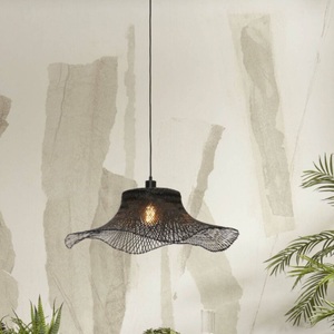 Good & Mojo, GOOD & MOJO Ibiza Hängelampe Ø 65 cm schwarz, GOOD & MOJO Ibiza Hängelampe Ø 65 cm schwarz