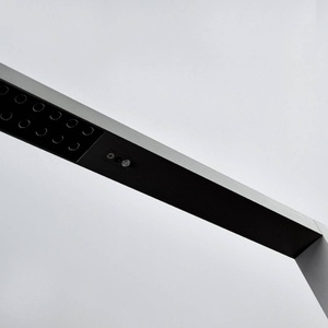 Lampenwelt.com, Büro-LED-Stehlampe, variable Lichtfarbe u. Sensor, Büro-LED-Stehleuchte Jolinda, silber, CCT, Sensor, Dimmer