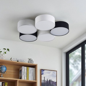 LINDBY, Lindby Janita LED-Deckenlampe, 5-fl., dreifarbig, 