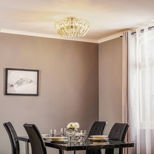 Schuller, Deckenleuchte Ariadna Kristall champagner, Deckenleuchte Ariadna Kristall creme