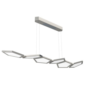 Evotec, Moderne LED-Hängeleuchte Poly mit Color Control, Moderne LED-Hängeleuchte Poly mit Color Control