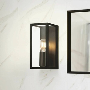 Eglo, Eglo Amezola Badlampe, Bad-Wandleuchte Amezola, einflammig, schwarz