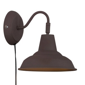 Nordlux, Wandleuchte Andy in Rost mit Kabel und Stecker, 