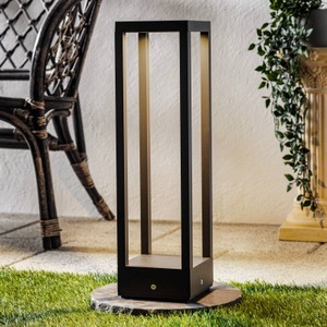 LED-Sockellampe Carlota, dunkelgrau, 50 cm