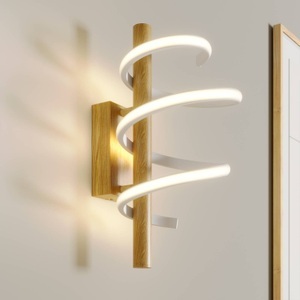 LUCANDE, Lucande Milora LED-Deckenlampe 40 cm, eiche, Lucande Milora LED-Wandleuchte, 40 cm, eiche