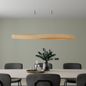 LED-Hängeleuchte Lian eiche natur