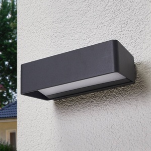 Logan - schlichte LED-Wandlampe für außen, IP65
