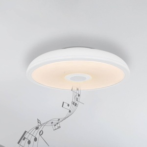 Globo, LED-Deckenleuchte Raffy Lautsprecher RGBW weiß, LED-Deckenleuchte Raffy Lautsprecher RGBW weiß