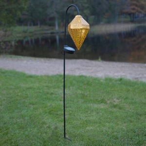 Best Season, LED-Solarleuchte Bolilla, Star Trading - Solarleuchte BOLILLA - gold - 19/13/80 cm