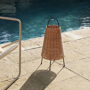 ferm living, Porti Braided Schnurlosleuchte Rattan - Ø 25 x H 50 cm - Ferm Living beige en faser, Schnurlosleuchte Porti Braided faser beige Rattan - Ø 25 x H 50 cm - Ferm Living beige en faser