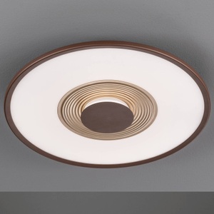 FISCHER & HONSEL, LED-Deckenlampe Veit CCT mit Fernbedienung, Fischer & Honsel LED-DECKENLEUCHTE 62 cm , 20747 , Goldfarben, Rostfarben , Kunststoff , 003151099801