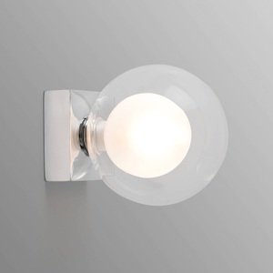 Lorefar (FARO), Wandleuchte Perla, chrom, Wandleuchte Perla mit doppeltem Schirm, chrom