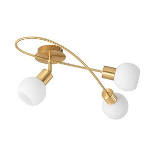 LINDBY, Lindby LED-Deckenlampe Elaina 3fl lang, messing, Lindby Deckenlampe Elaina 3fl lang, messing