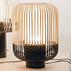 Forestier, Forestier Bamboo Light M Tischlampe 39 cm schwarz, Forestier Bamboo Light M Tischlampe 39 cm schwarz