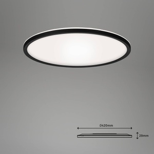 Briloner, LED-Deckenlampe Slim, smart, dimmbar, CCT, rund, Briloner Led-paneel , 7059-015 CCT B Smart , 2.5 cm , Smartphone-Steuerung, Timerfunktion, Farbtemperaturwechsler , 004385037801
