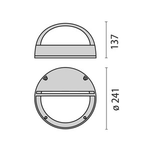 PERFORMANCE LIGHTING, Außenwandleuchte Eko+21 Grill, E27, weiß, Außenwandleuchte Eko+21 Grill, E27, weiß