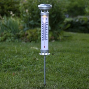 Best Season, LED-Solarleuchte Celsius, Außenthermometer, LED-Solarleuchte Celsius, Außenthermometer