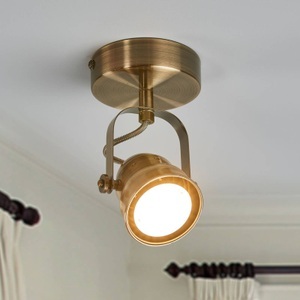 Altmessingfarbene LED-Wandlampe Leonor