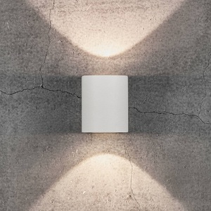 LED-Außenwandleuchte Canto 2, 10 cm, weiß