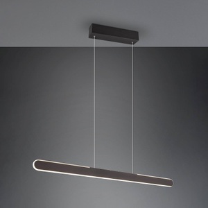 Trio Lighting, LED-Hängelampe Helios, schwarz, höhenverstellbar dimmbar CCT, LED-Hängelampe Helios, schwarz, höhenverstellbar dimmbar CCT