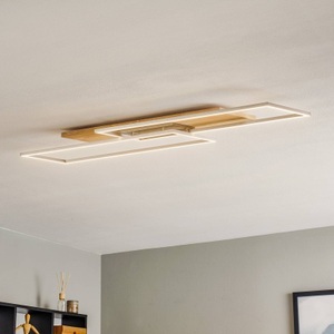 Elobra, LED-Deckenleuchte Panama XL, Eiche gekalkt, 