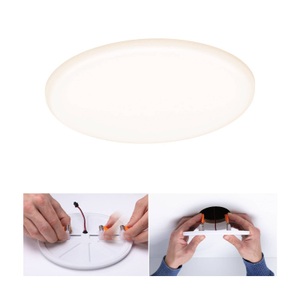 Paulmann, Paulmann LED-Panel Veluna rund 3-Step CCT 21,5cm, Paulmann 95382 Veluna VariFit LED-Einbaupanel LED 17 W Transparent
