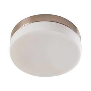 Lampenwelt.com, Runde Deckenleuchte Amilia, IP44, Bad-Deckenlampe Amilia mit Glasschirm, Ø 23,5 cm