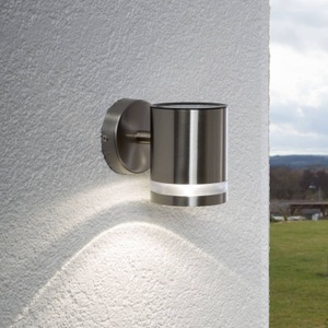 Lampenwelt.com, Solarwandleuchte Salma mit LED, Solarwandleuchte Salma mit LED