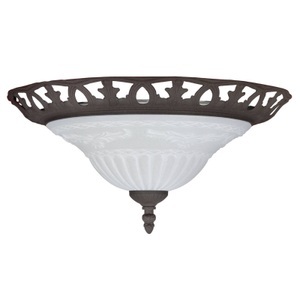 Trio Lighting, Deckenleuchte Rust in antikem Design, Deckenleuchte Rust in antikem Design