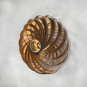GOFURNIT, Wandleuchte Veneria, Nussbaum, Ø 60 cm, Gofurnit Veneria Wandleuchte, Nussbaum, Ø 60 cm