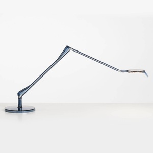 KARTELL, Kartell Aledin Tec Tischleuchte blau, Tischleuchte Aledin TEC LED plastikmaterial blau / LED - flacher Diffusor - Kartell blau en plastikmaterial