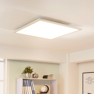 Lampenwelt.com, Quadratische LED-Deckenleuchte Lysander m. Dimmer, Arcchio Lysander LED-Panel, CCT, 62 cm, weiß