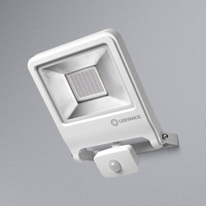 LEDVANCE, LEDVANCE 4058075239739 LED-Außenstrahler mit Bewegungsmelder 50 W, Ledvance LED-Scheinwerfer Endura Weiß 50W 4500lm 100D - 830 Warmweiß | IP44 - Bewegungs- und Lichtsensor - Symmetrisch