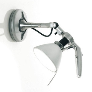 Luceplan, Luceplan Fortebraccio Wandspot Ø 11 cm, aluminium, Luceplan Fortebraccio Wandspot Ø 11 cm, aluminium