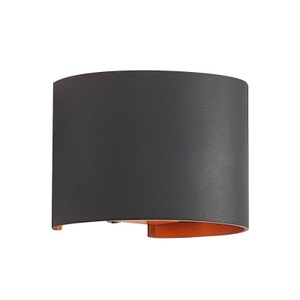 ARCCHIO, Arcchio Zuzana Alu-LED-Wandleuchte, rund, schwarz, Arcchio Wandleuchte Zuzana, rund, schwarz, Stecker, 13 cm