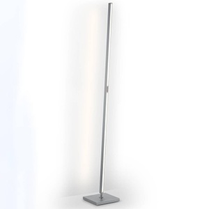 Knapstein, Knapstein - Stehleuchte KENDRICK - silber - 22/22/160 cm, Geradlinige LED-Stehlampe Meli m. Gestensteuerung