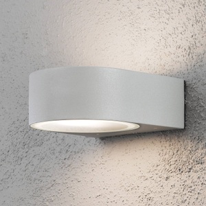 Konstmide, Außenwandleuchte Teramo grau, Konstsmide Teramo 7510-300 Außenwandleuchte Energiesparlampe, LED E27 40 W Grau