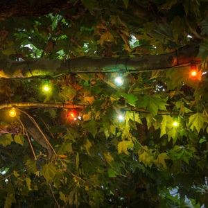 Konstmide CHRISTMAS, LED-Lichterkette Biergarten Erweiterung, bunt, LED-Lichterkette Biergarten Erweiterung, bunt