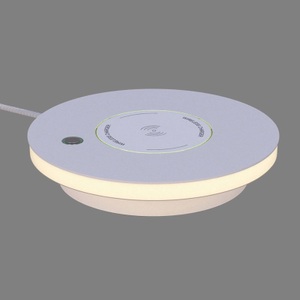 ACB ILUMINACIÓN, LED-Tischleuchte Ekil, QI-Ladestation, weiß, 