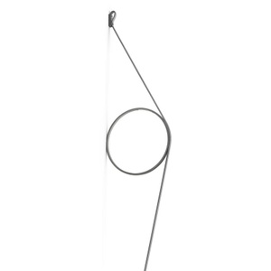 Flos, Wirering Wandleuchte / LED - H 208 cm - Flos grau en metall, Wandleuchte Wirering metall grau / LED - H 208 cm - Flos grau en metall