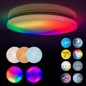 Naeve, NAEVE LED-Deckenlampe RAINBOW, Näve LED-Deckenlampe Rainbow | ? 60 cm | 55 W